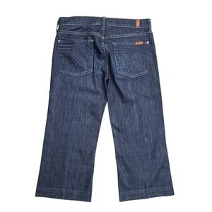 7 For All Mankind DOJO Capri Darkwash Women's Jeans Size 28